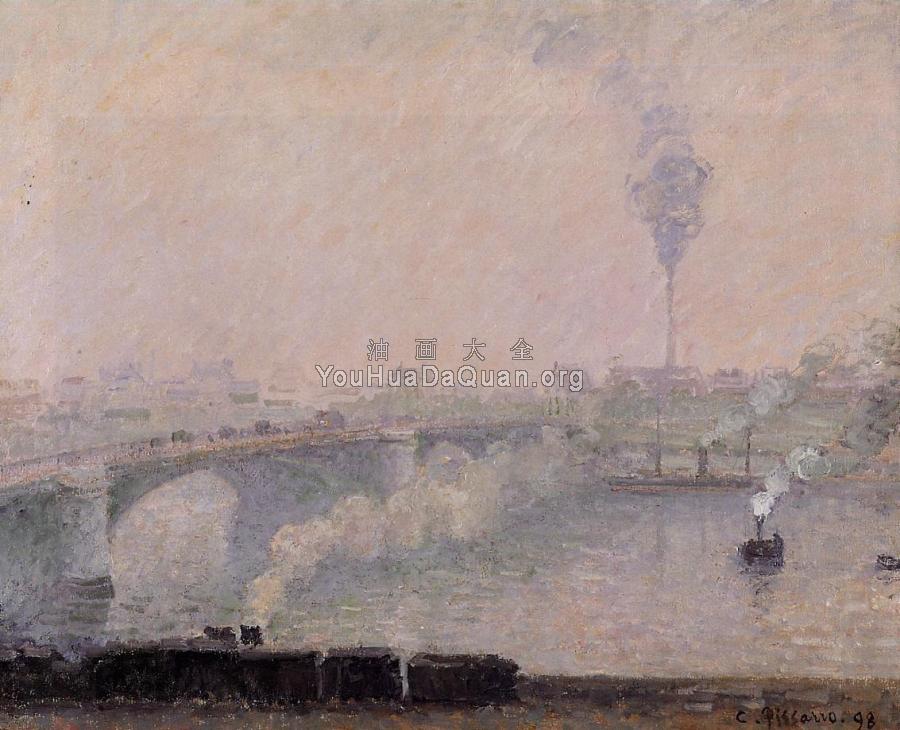 Rouen, Fog Effect - 卡米耶·毕沙罗